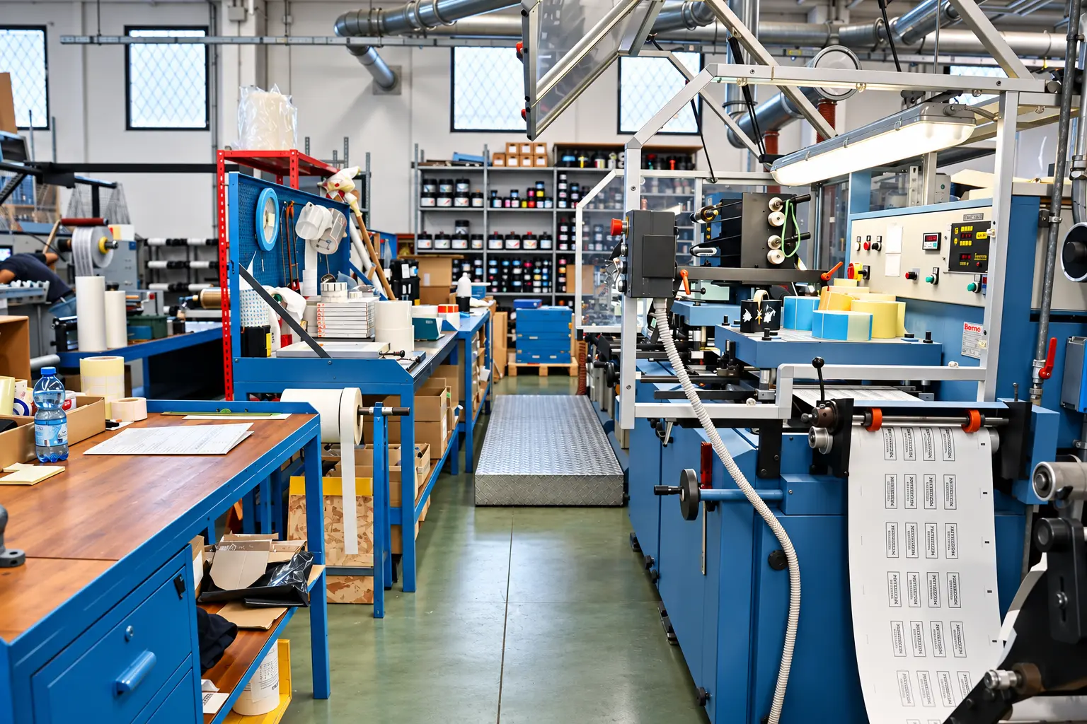 Linea di produzione delle etichette Silca